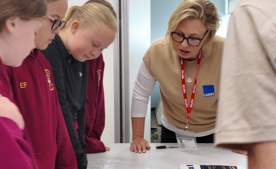 Attendees at our Girls into Construction event