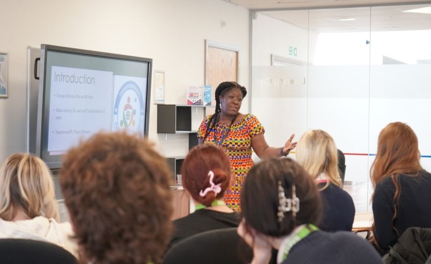 Gina Maino (Transformers HPL) giving expert knowledge and advice to our cohort of Travel, Tourism and Aviation Students getting invaluable information and insight on 'Responsible Tourism'