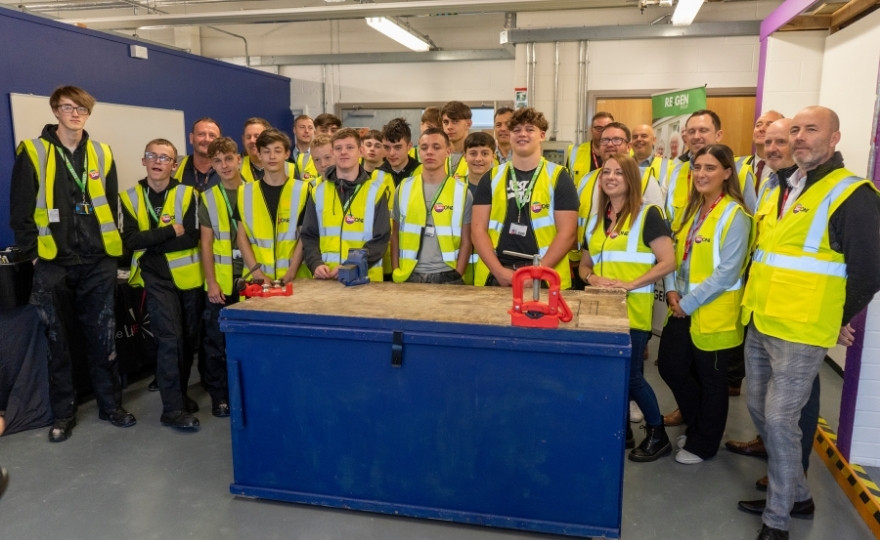 HCFE Staff, Partners and Students at the launch of the BE:One partnership