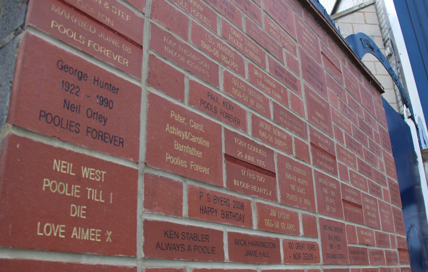 The Centenary Wall at Hartlepool United