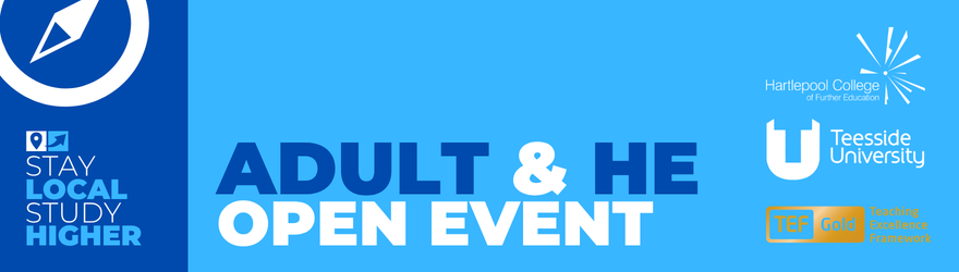 Adult & HE Open Event Graphic Banner