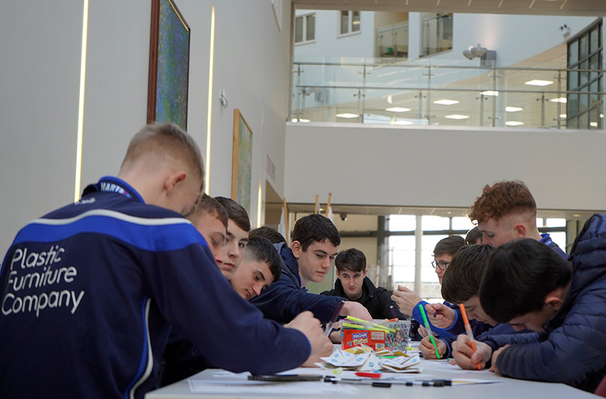 Public Services Students doing a quiz