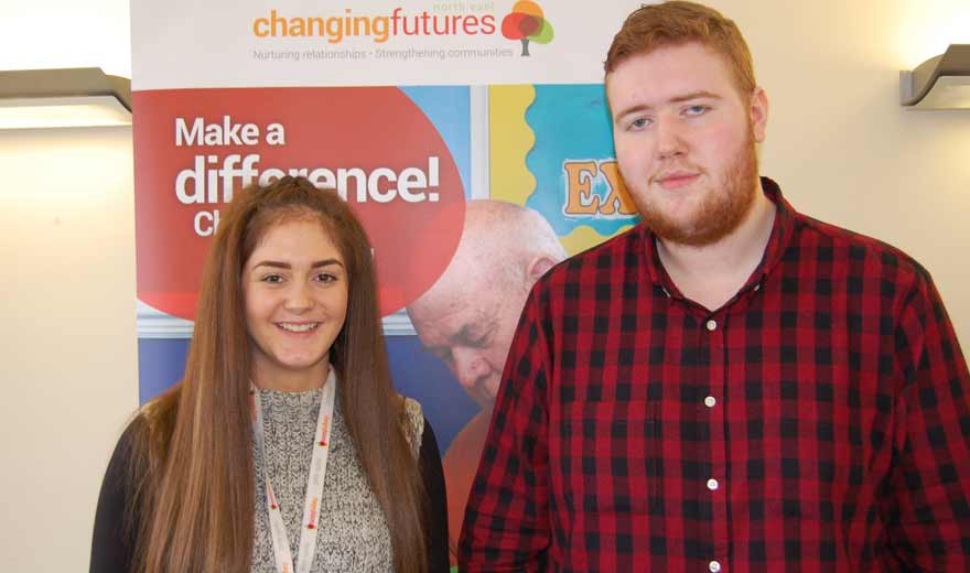 Pictured: Elle Lawrence and Joseph Dawson, Apprentices