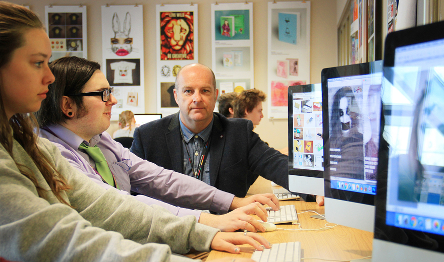 Keith Bradley, Head of Art & Design School at Hartlepool College of Further Education.